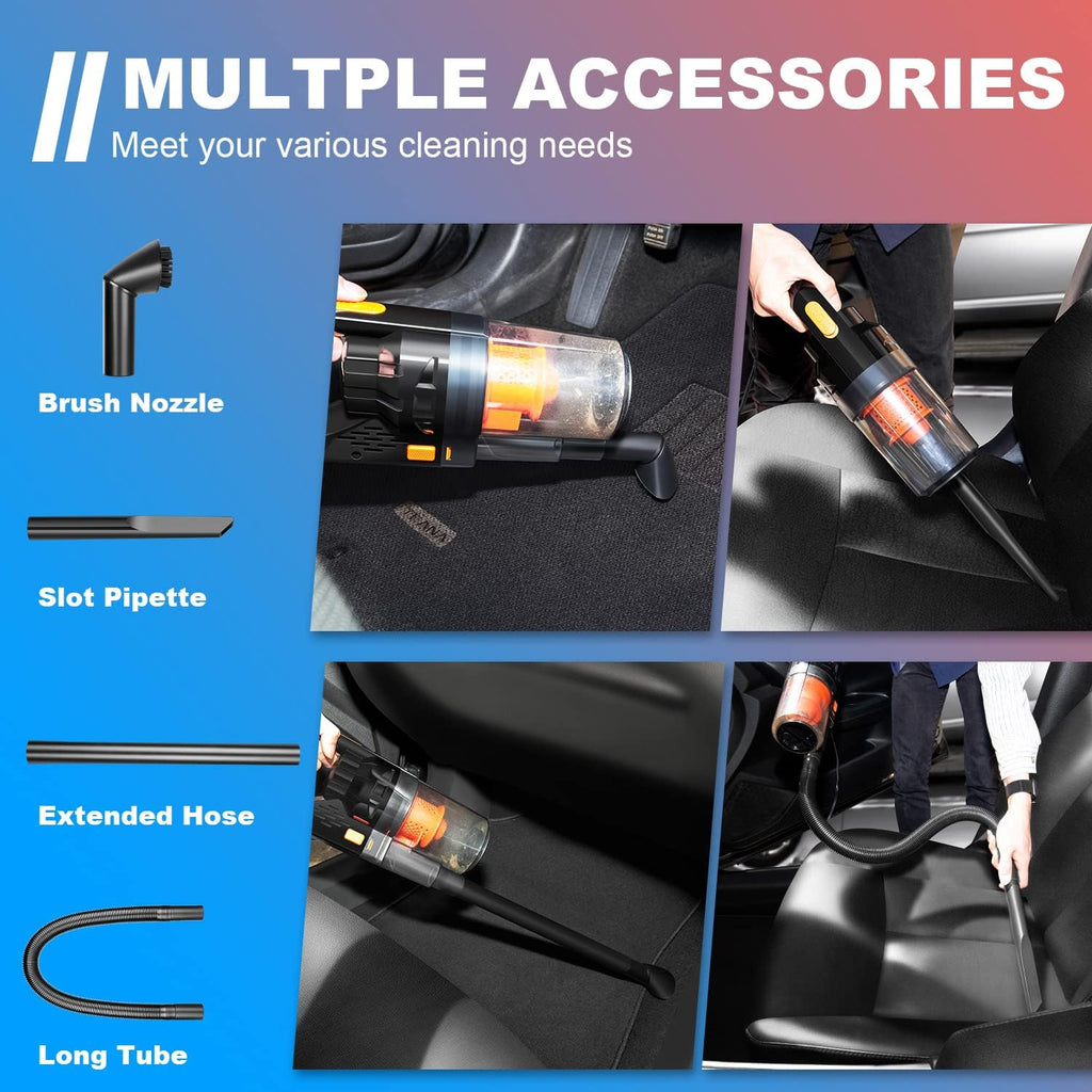 Car Vacuum, Portable Car Vacuum Cleaner High Power 150W/7500Pa for Car Interior