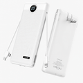 Portable Charger with Built-In Cables & AC Wall Plug – 10000mAh USB-C Power Bank